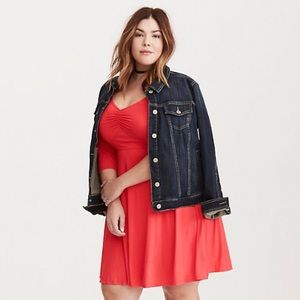 Torrid Jersey Knit Sweetheart Skater Dress